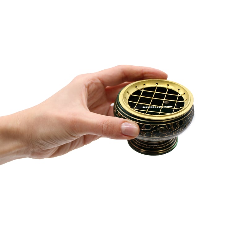 Charcoal Incense Jar (Third Eye Chakra) - Aromatic Spiritual Focus