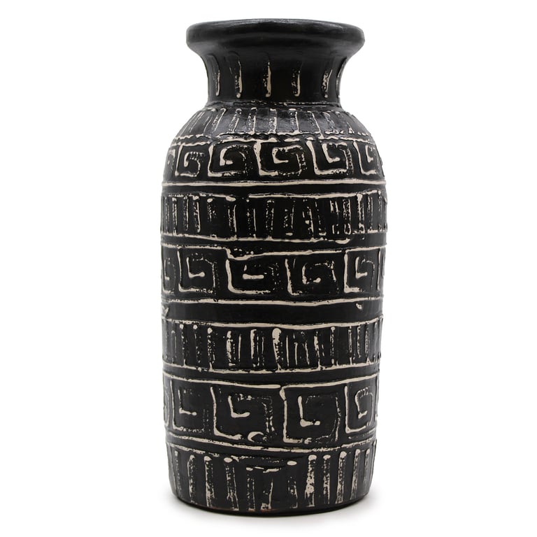 Straight Greek Vase (Chocolate) - Authentic Design - Brand Name Here