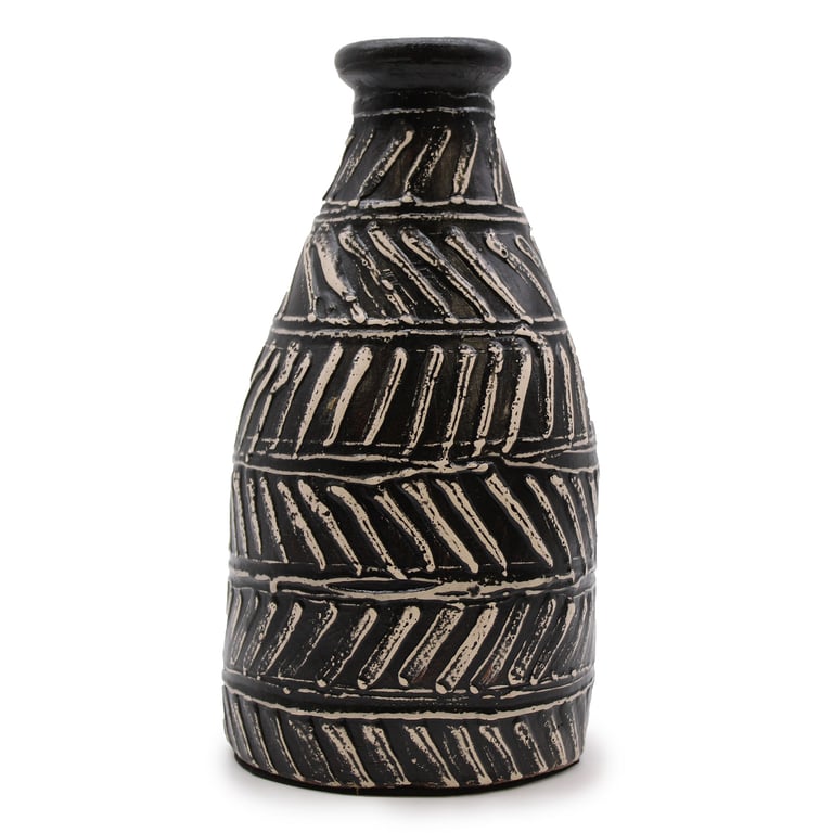 Taper Vase - Chocolate Greek Design - Product Name