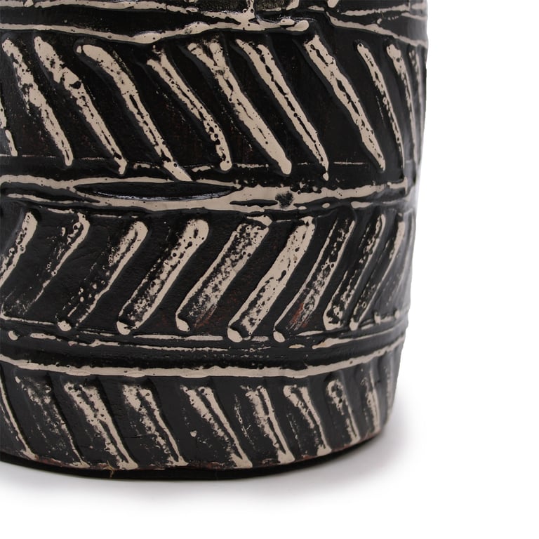 Taper Vase - Chocolate Greek Design - Product Name