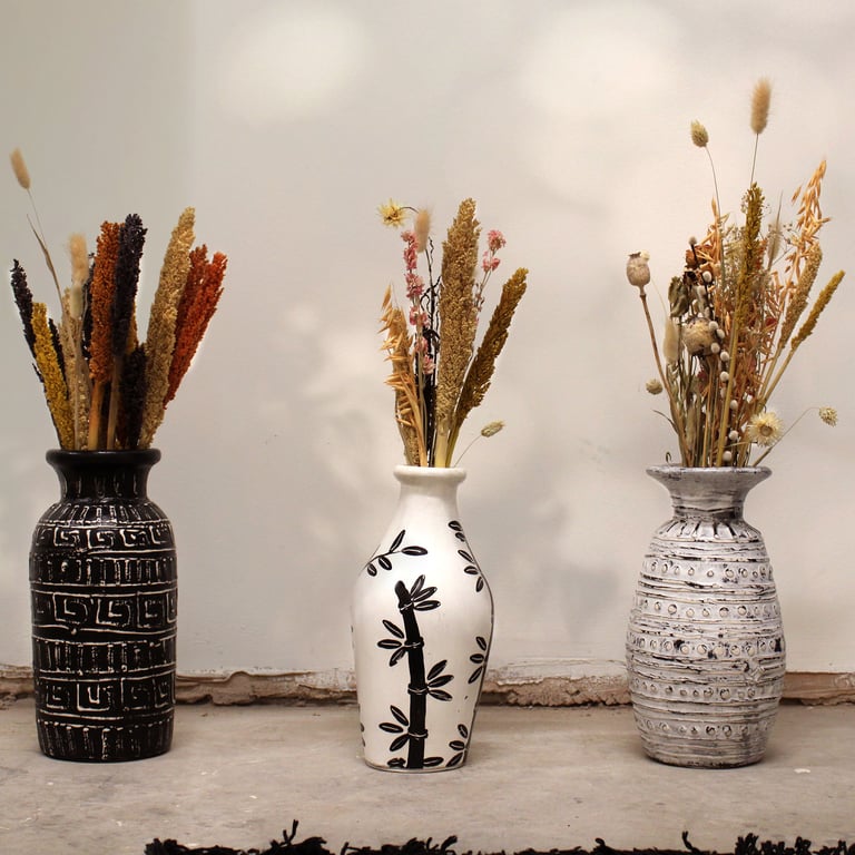 Bamboo Shaped Vase (Natural) - Eco-friendly & Stylish Design