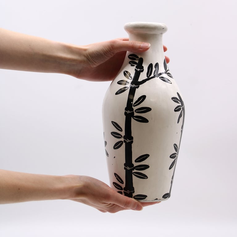 Bamboo Shaped Vase (Natural) - Eco-friendly & Stylish Design