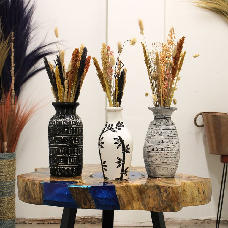Bamboo Straight Vase (Natural) - Eco-Friendly Bamboo Design
