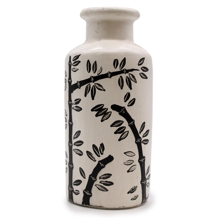 Bamboo Straight Vase (Natural) - Eco-Friendly Bamboo Design