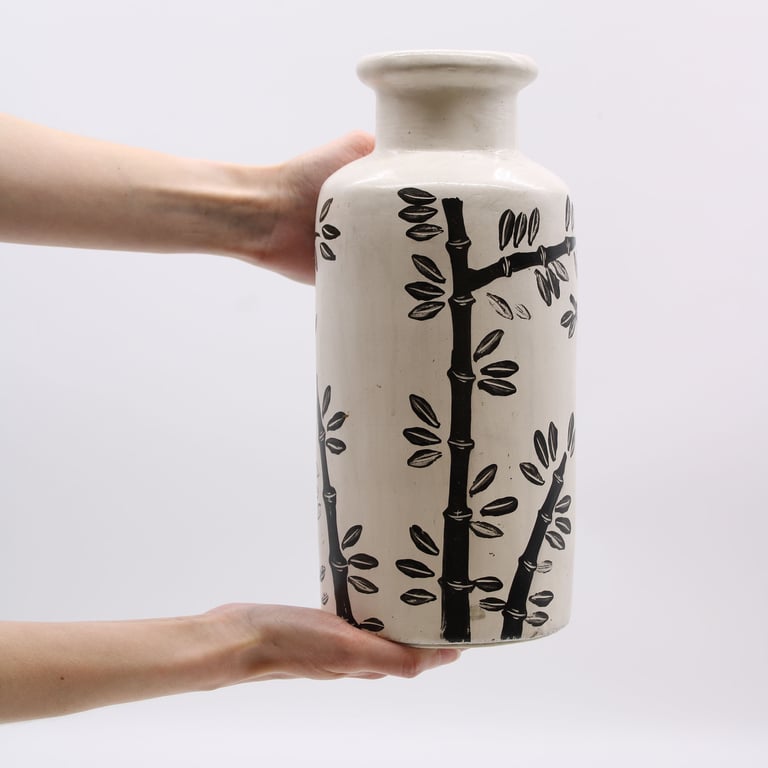 Bamboo Straight Vase (Natural) - Eco-Friendly Bamboo Design