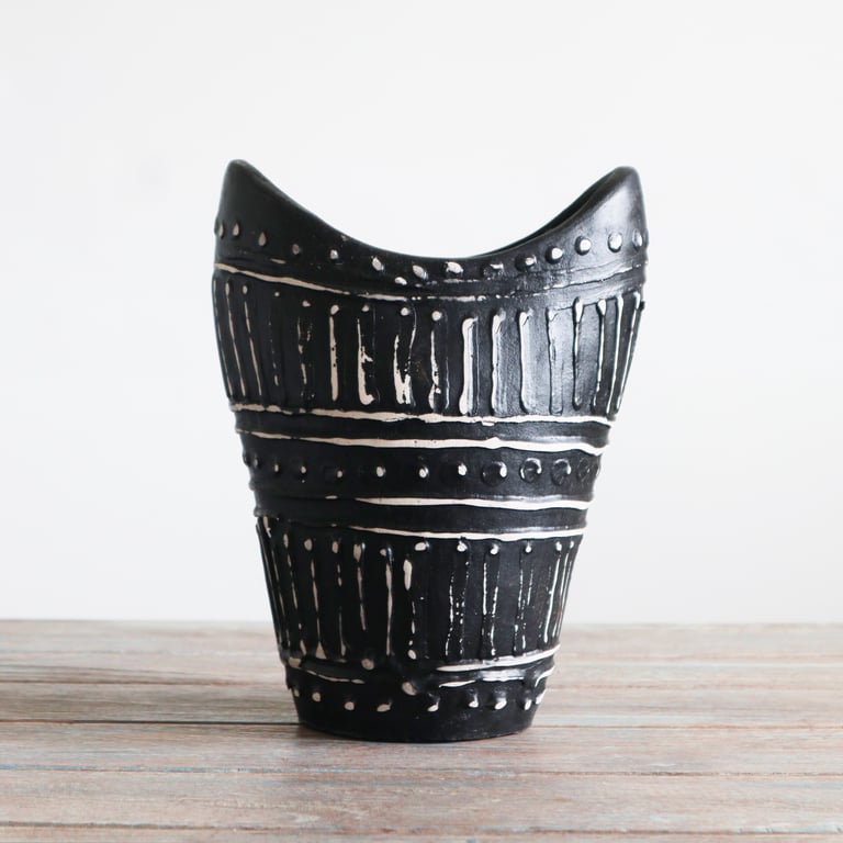 Swirls Shaped Chocolate Vase - Decorative Artistic Piece - Swirls Brand