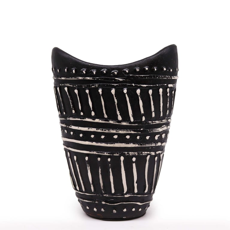 Swirls Shaped Chocolate Vase - Decorative Artistic Piece - Swirls Brand