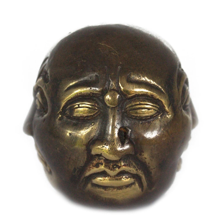 5cm Fengshui Four Face Buddha Statue - Balanced Energy Symbol