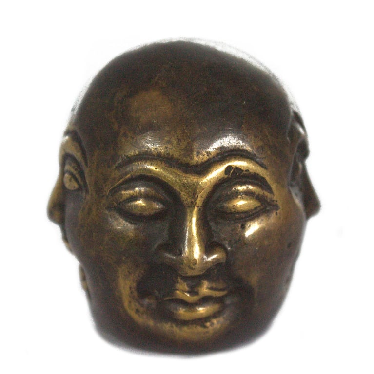 5cm Fengshui Four Face Buddha Statue - Balanced Energy Symbol