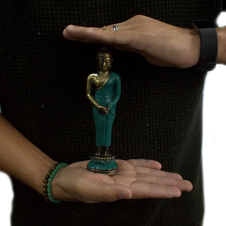 Standing Buddha Statue - Meditative Figure for Home Decor - Zen Living