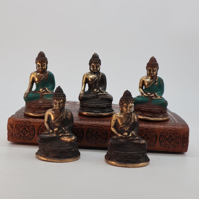 Mini Meditating Sitting Buddha Statue for Home Meditation and Mindfulness