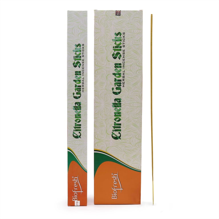 Biofresh Garden Natural Lemongrass Incense Sticks 50cm - Aromatherapy Home Fragrance