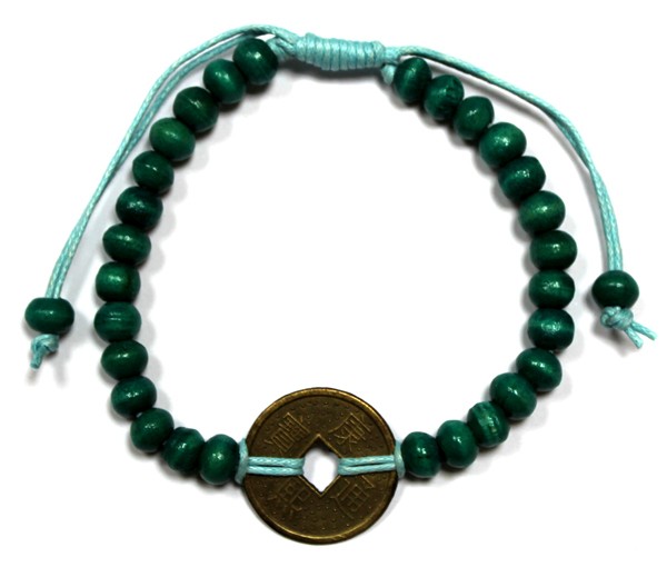 Good Luck Feng-Shui Green Spiritual Jewelry Bracelets for Home Decor and Positive Energy