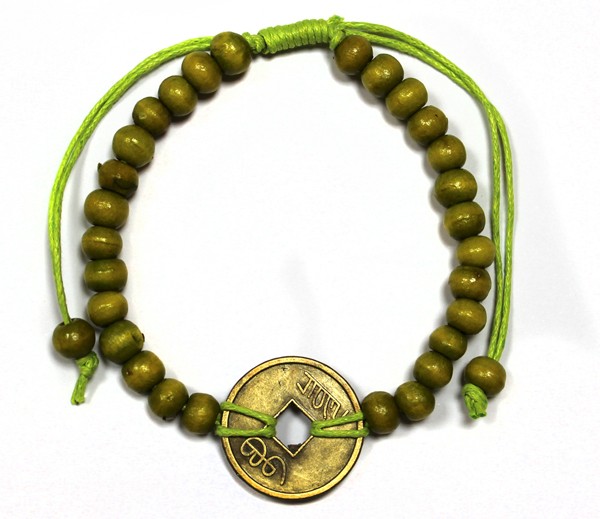 Good Luck Feng-Shui Lime Green Energy Bracelets