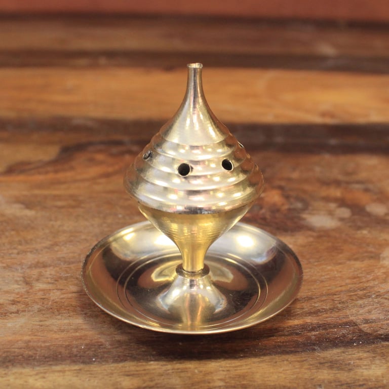 Small Wood Incense Holder - Home Incense Burner Tabletop Stand