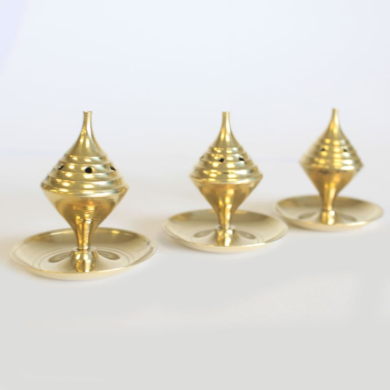 Small Wood Incense Holder - Home Incense Burner Tabletop Stand
