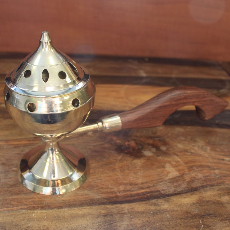 Plain Censer Burner - Incense Holder for Spiritual Practice and Meditation Accessories