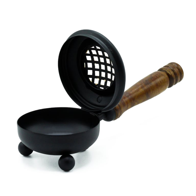 Gold Detail Incense Burner - Med Iron Censer (Incense Burner with Gold Details by Med Iron)