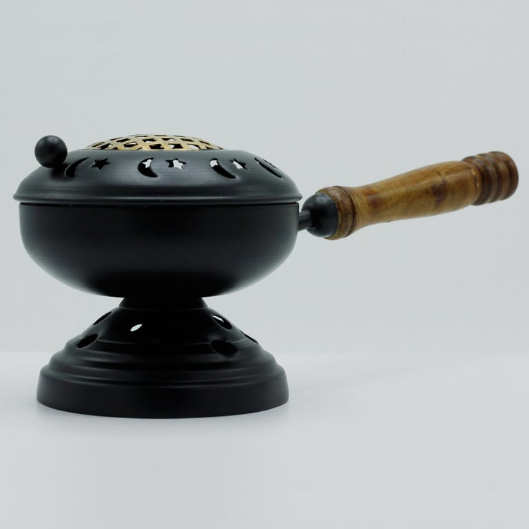 Large Gold Detail Iron Censer Burner - Incense Stand (Brand Model)