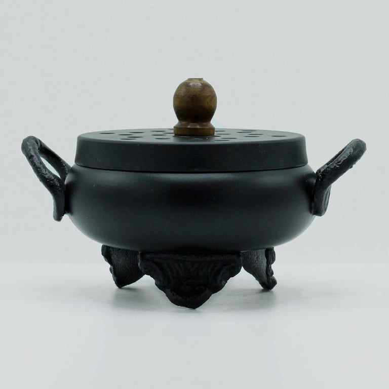 Classic Iron Cauldron Burner - Propane Outdoor Grill Part for Camping and Cooking