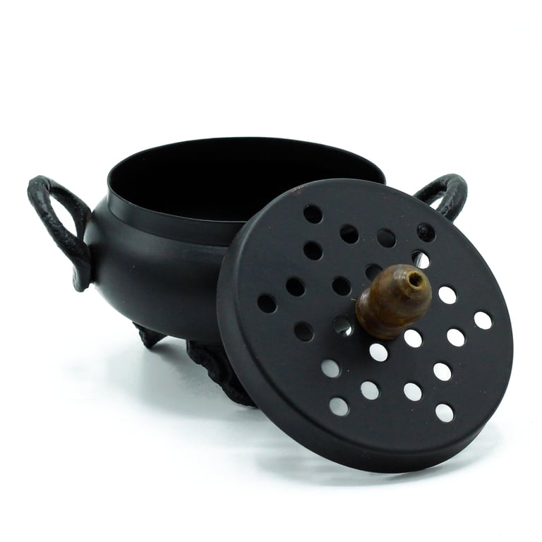 Classic Iron Cauldron Burner - Propane Outdoor Grill Part for Camping and Cooking