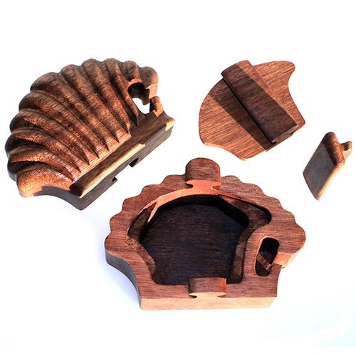 Bali Magic Box - Authentic Handcrafted Sea Shell Decor for Beach Themed Home Interiors