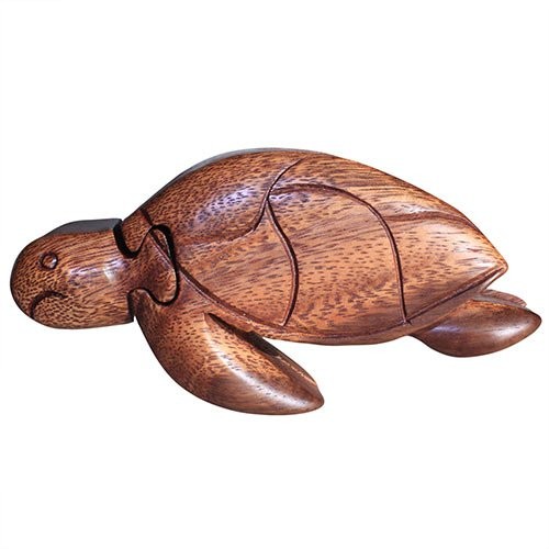 Bali Magic Box - Handcrafted Sea Turtle Wall Art Decoration for Tropical Home Decor
