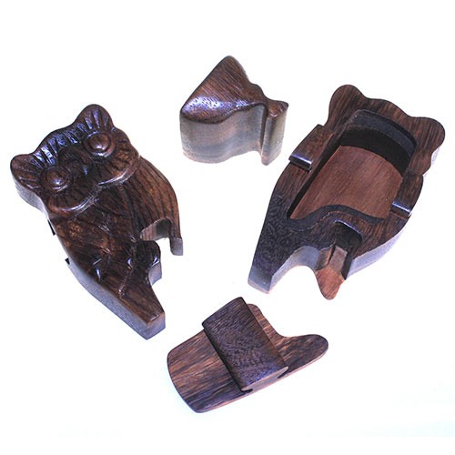 Bali Magic Box Handcrafted Owl Decor Unique Home Decoration