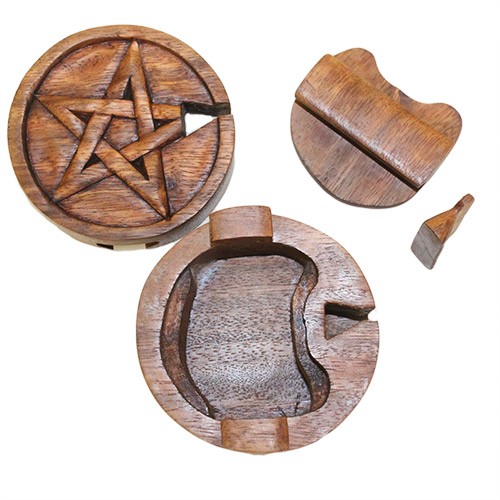 Bali Magic Box - Pentagon Wooden Travel Puzzle Game