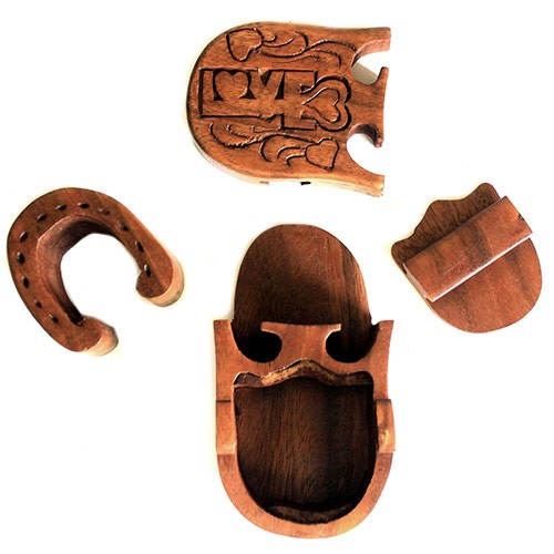 Bali Magic Box Love Lock - Durable & Unique Decorative Storage (Or, if you want to include the material in the key feature section) Bali Magic Box Love Lock - Handcrafted Wooden Storage Box