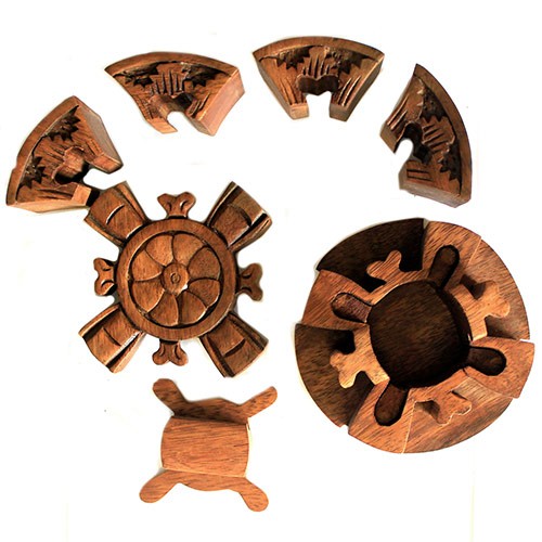 Bali Round Petal Box - Handcrafted, Durable Design