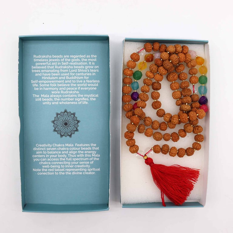 Necklace - Creativity (Chakra) Bali Mala - Enhance Balance
