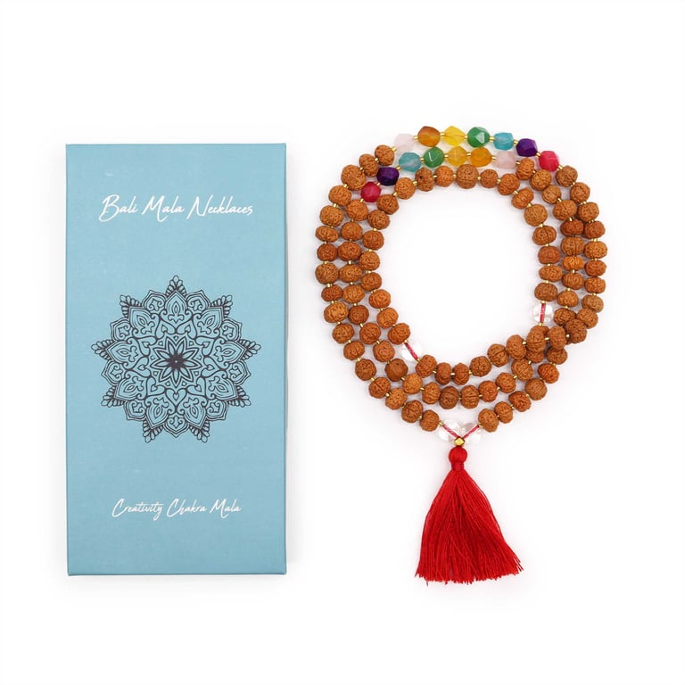 Necklace - Creativity (Chakra) Bali Mala - Enhance Balance