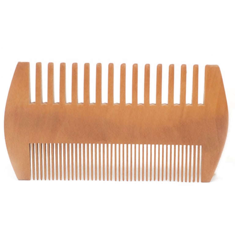 Two Sided Beard Comb - Dual Sided Grooming Tool for Detangling Facial Hair