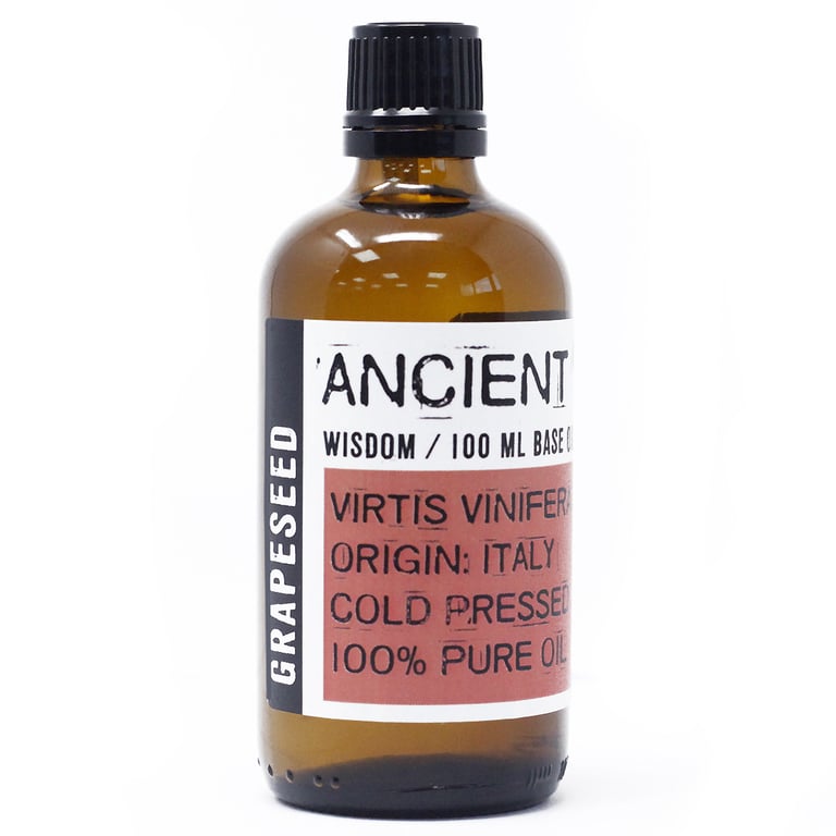 Organic Grapeseed Oil - 100ml, Pure & Light Cooking and Skincare Oil
