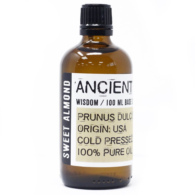 Organic Sweet Almond Oil - 100ml Natural Skin Moisturizer and Beauty Oil