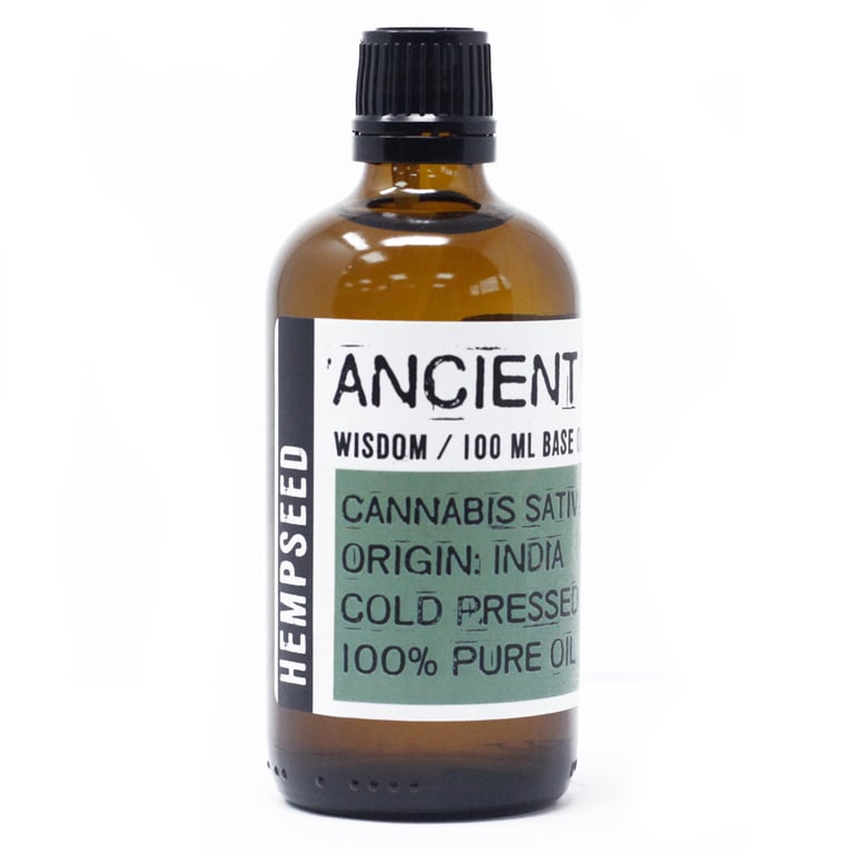 Cold Pressed Organic Hempseed Oil - 100ml for Natural Skin Care