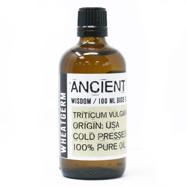 Organic Wheat Germ Oil 100ml - Natural Vitamin E Rich Moisturizing Skincare Oil