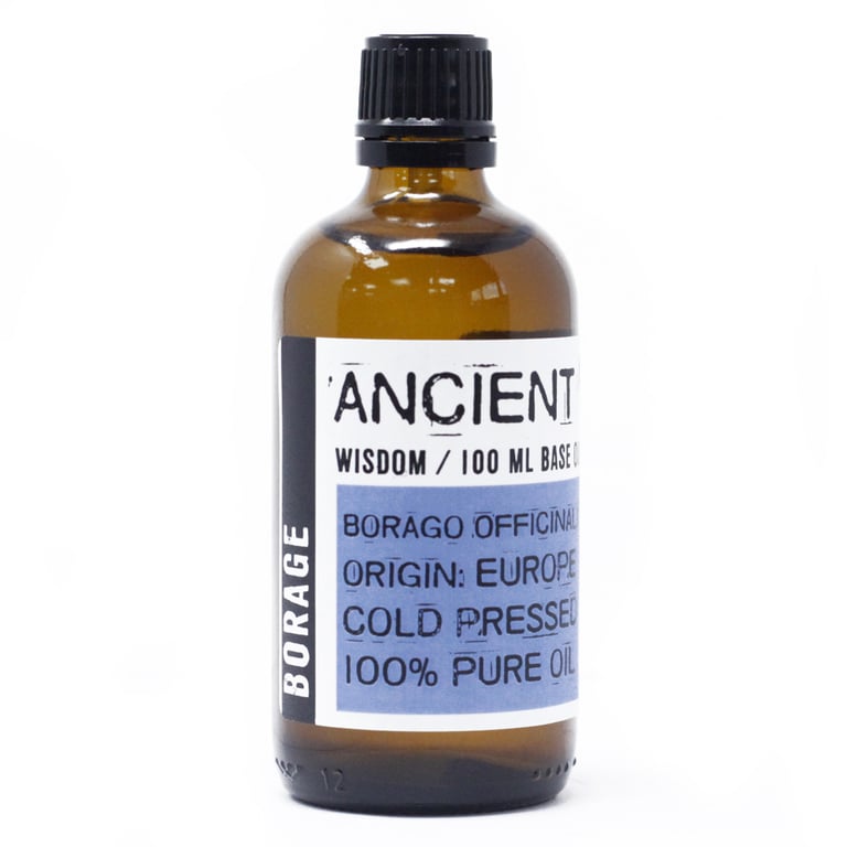 Cold Pressed Organic Borage Oil 100ml Skin Moisturizer & Anti-Inflammatory Treatment