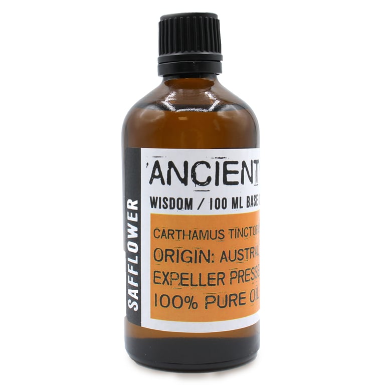 Organic Safflower Oil 100ml - Cold Pressed Cooking and Skincare Culinary Oil