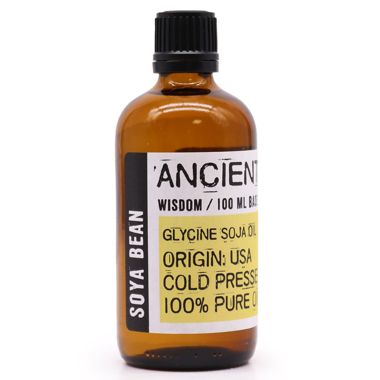 Pure Organic Soya Bean Oil 100ml - Virgin Cold Pressed Cooking Oil