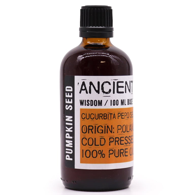 Organic Pumpkin Seed Oil - 100ml Natural Anti-Aging Moisturizer for Hair and Skin Care