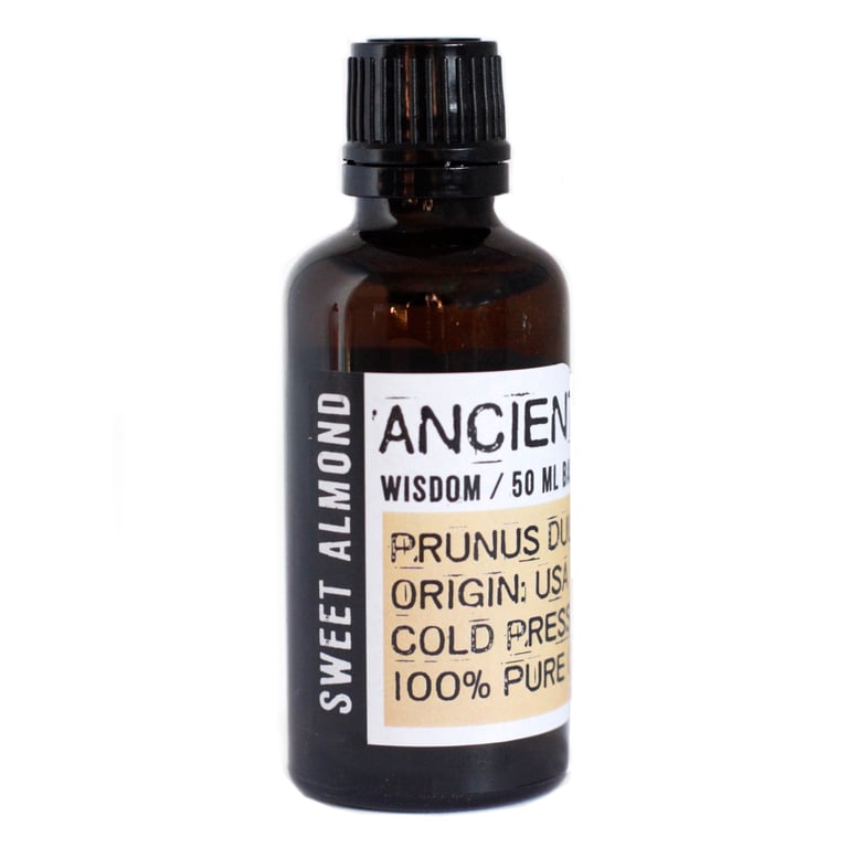 Sweet Almond Oil 50ml - Natural Carrier Oil for Skincare and Home Use