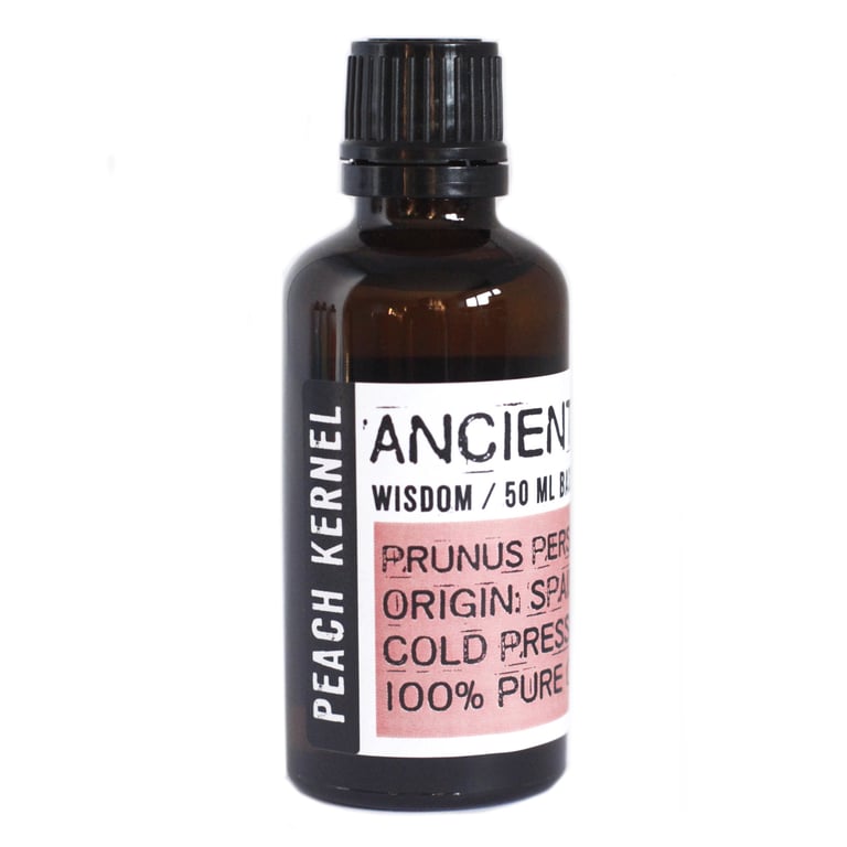 Peach Kernel Oil 50ml - Natural Anti-Aging Skin Moisturizer and Facial Oil
