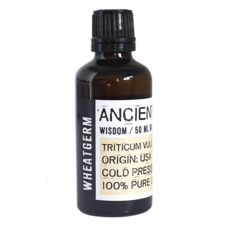 Organic Wheat Germ Oil - 50ml Natural Health and Skin Care Treatment