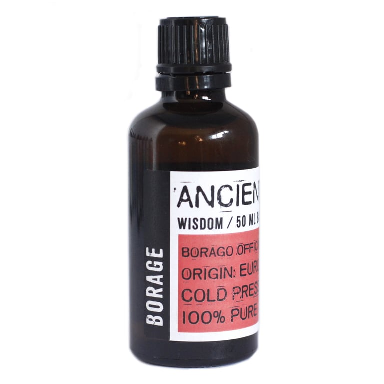 Organic Cold Pressed Borage Oil 50ml - Skincare and Hair Care Treatment Oil
