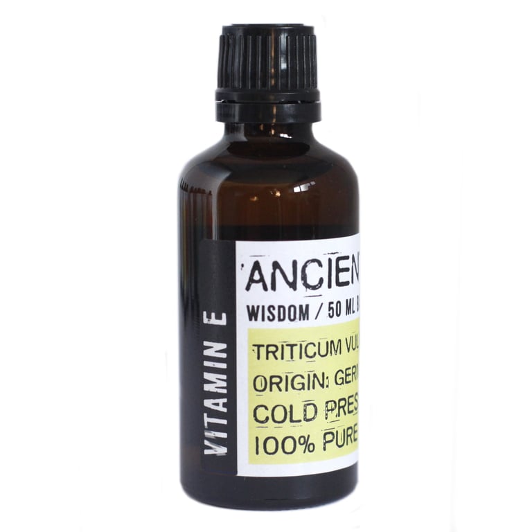 Natural Vitamin E Oil - 50ml Anti-Aging Skin Moisturizer and Organic Beauty Treatment