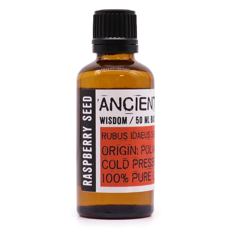 Organic Raspberry Seed Oil 50ml - Natural Anti-Aging Skin Moisturizer