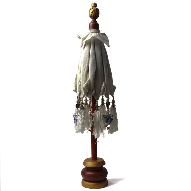 Bali Canvas Parasol (40cm) - Natural Home Decor
