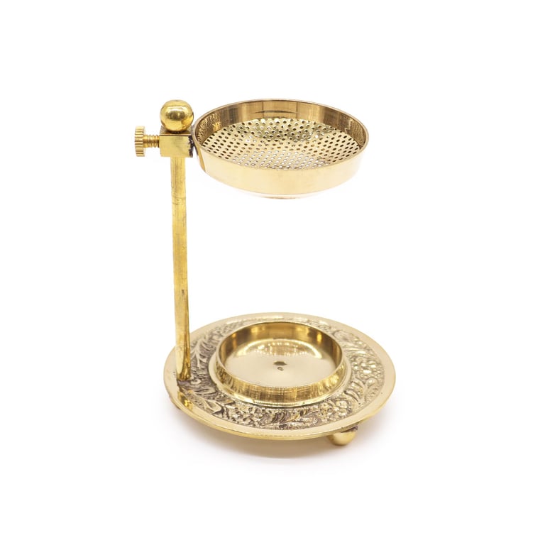 Adjustable Brass Resin Incense Warmer - Brass Model by Your Brand Name